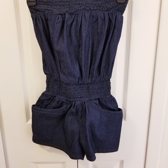 NWOT(Partial Tag) Denim Romper - Picture 2 of 10